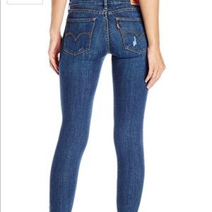 levi's 711 skinny jeans damage is done